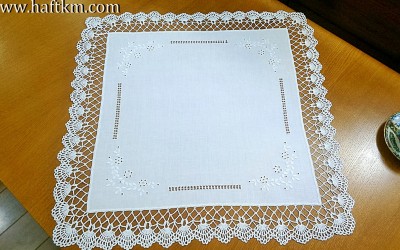 Elegancka serweta z haftem angielskim