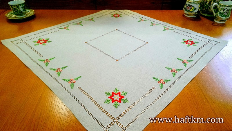 Piękna serweta  " Gwiazdki świąteczne "