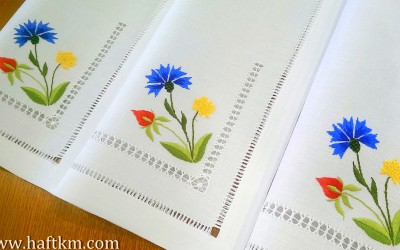 Ekskluzywne serwetki obiadowe "Polny bukiet "