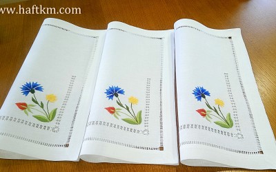 Ekskluzywne serwetki obiadowe "Polny bukiet "