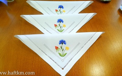 Ekskluzywne serwetki obiadowe "Polny bukiet "