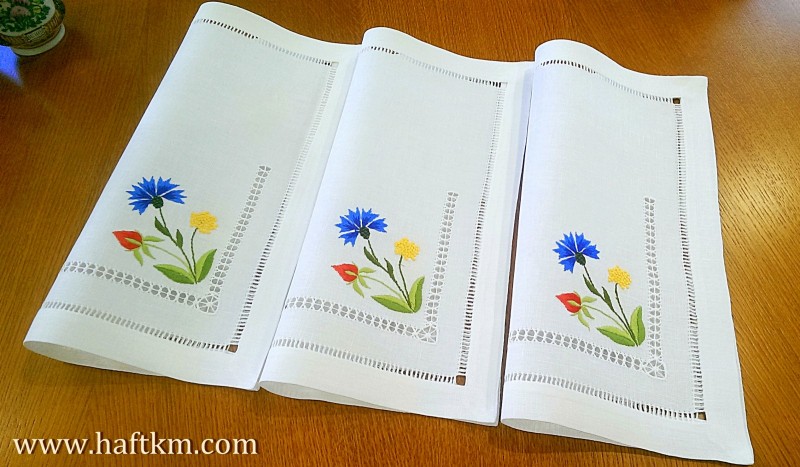 Ekskluzywne serwetki obiadowe "Polny bukiet "