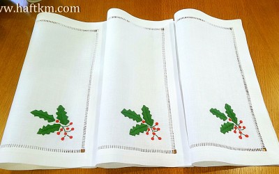 Ekskluzywne serwetki obiadowe " Ostrokrzew " 