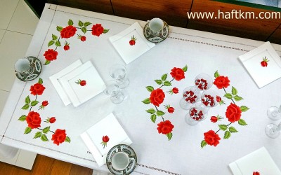 " Malowane igłą, bukiety róż "