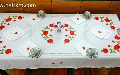 " Malowane igłą, bukiety róż "