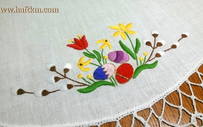 Ekskluzywna serweta " Wielkanocne bazie"