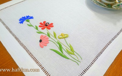 Piękna podkładka obiadowa " Polne kwiaty "