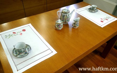 Piękna podkładka obiadowa " Kolorowe margaretki "