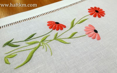 Piękna podkładka obiadowa " Kolorowe margaretki "