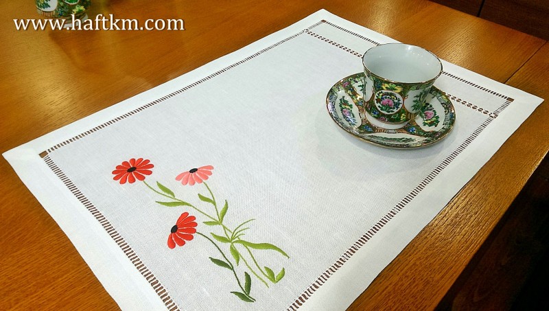 Piękna podkładka obiadowa " Kolorowe margaretki "