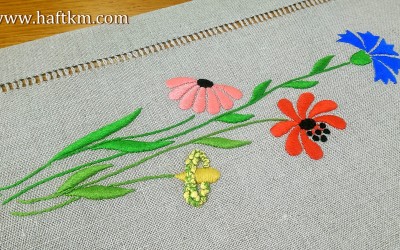 Śliczna podkładka obiadowa " Polne kwiaty "