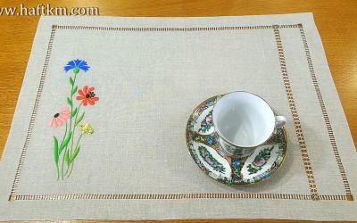 Śliczna podkładka obiadowa " Polne kwiaty "