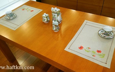 Śliczna podkładka obiadowa     " Piękno górskich kwiatów "