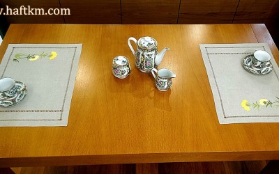 Śliczna podkładka obiadowa  " Wrotycz polny "