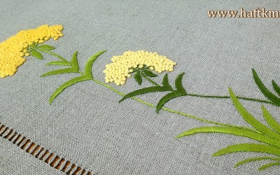 Śliczna podkładka obiadowa  " Wrotycz polny "