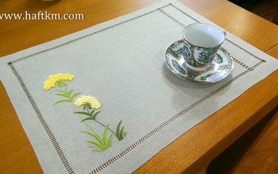 Śliczna podkładka obiadowa  " Wrotycz polny "