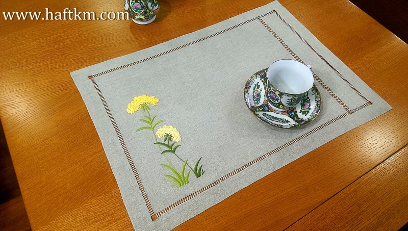 Śliczna podkładka obiadowa  " Wrotycz polny "