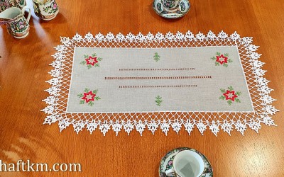 Bieżnik " Świąteczne gwiazdki"