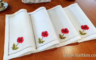 Ekskluzywne serwetki obiadowe " Mak "