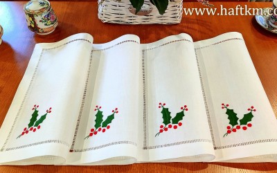 Ekskluzywne serwetki obiadowe " Ostrokrzew " 