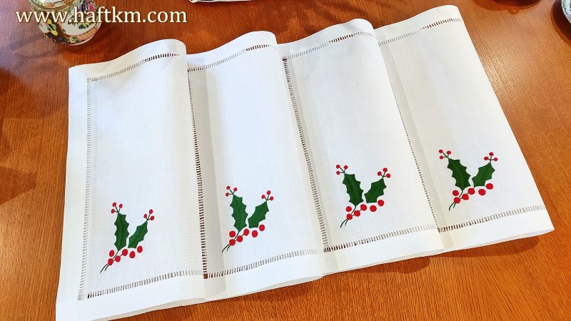 Ekskluzywne serwetki obiadowe " Ostrokrzew " 