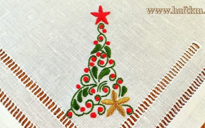 Ekskluzywne serwetki obiadowe " Choinka świąteczna " 