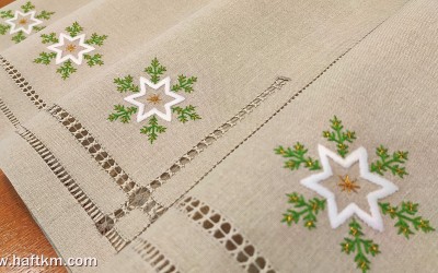 Ekskluzywne serwetki obiadowe " Gwiazdka Bożonarodzeniowa " 