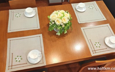 Ekskluzywne serwetki obiadowe " Gwiazdka Bożonarodzeniowa " 