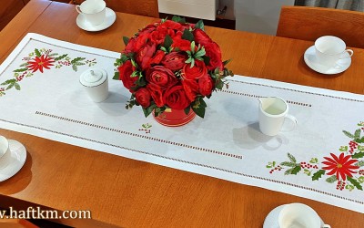 Ekskluzywny bieżnik  świąteczny " Gwiazda Betlejemska"