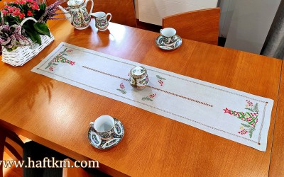 Uroczy bieżnik świąteczny " Choinka "