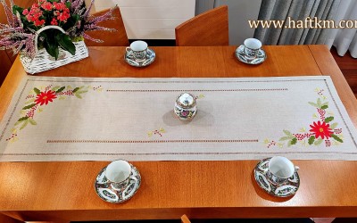 Ekskluzywny bieżnik  świąteczny " Gwiazda Betlejemska"