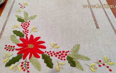 Ekskluzywny bieżnik  świąteczny " Gwiazda Betlejemska"