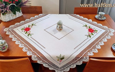  Zachwycająca lniana serweta  