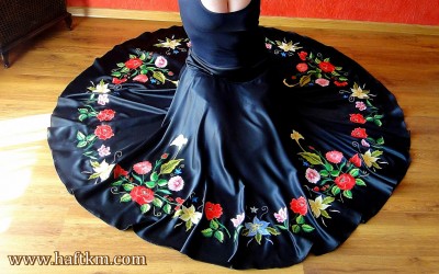 Spódnica - haft cieniowany.