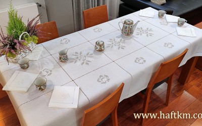 Ekskluzywny obrus  toledo " Róża makowska "