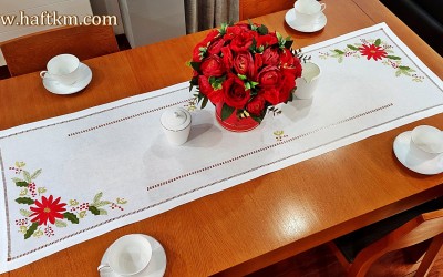 Ekskluzywny bieżnik  świąteczny " Gwiazda Betlejemska"