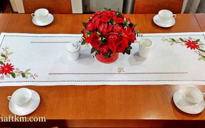 Ekskluzywny bieżnik  świąteczny " Gwiazda Betlejemska"