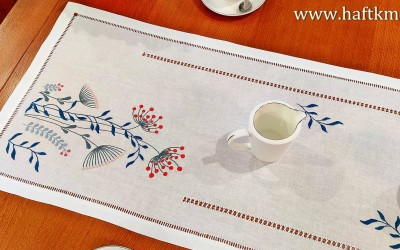 Przepiękny bieżnik " Modernistyczne dmuchawce "