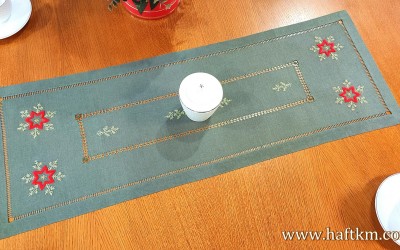 Bieżnik świąteczny " Gwiazdki "