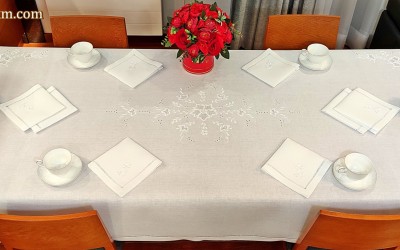 Ekskluzywny obrus " Róża makowska "