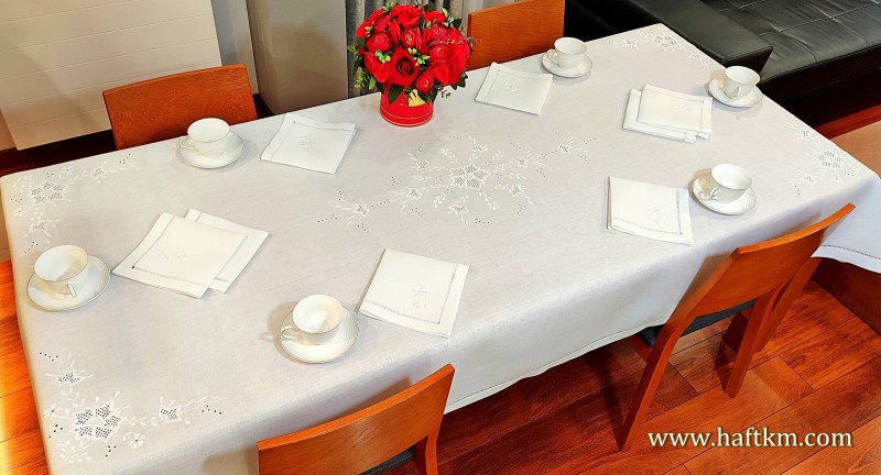 Ekskluzywny obrus " Róża makowska "