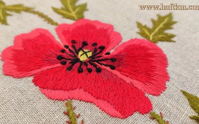 Ekskluzywny bieżnik. "Bukiet polnych maków "