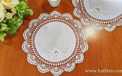 Ręcznie haftowana serweta "Dzwonki Toledo"