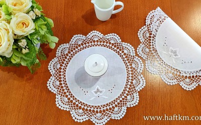 Ręcznie haftowana serweta "Dzwonki Toledo"