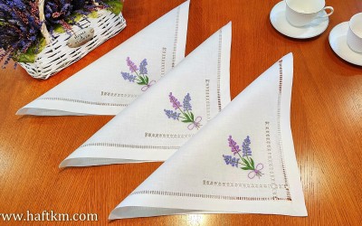 Piękne serwetki obiadowe " Lawenda "