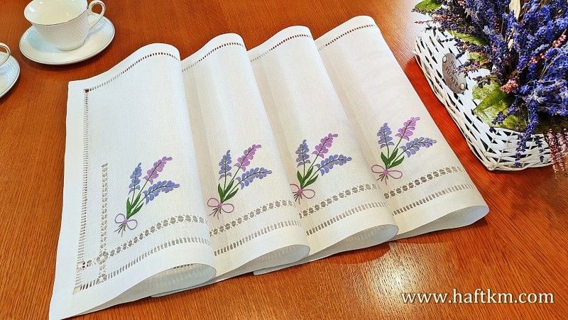 Piękne serwetki obiadowe " Lawenda "