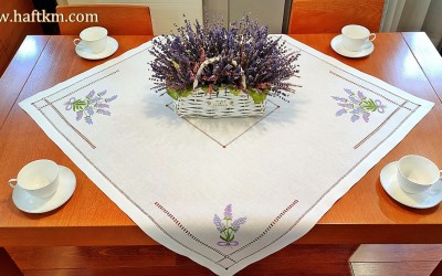 Urocza serweta, haft ręczny 