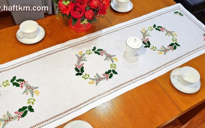 Bieżnik z motywem świątecznym