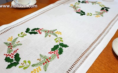 Bieżnik z motywem świątecznym