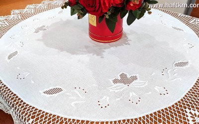 Ekskluzywny obrus lniany "Kwiat lotosu"